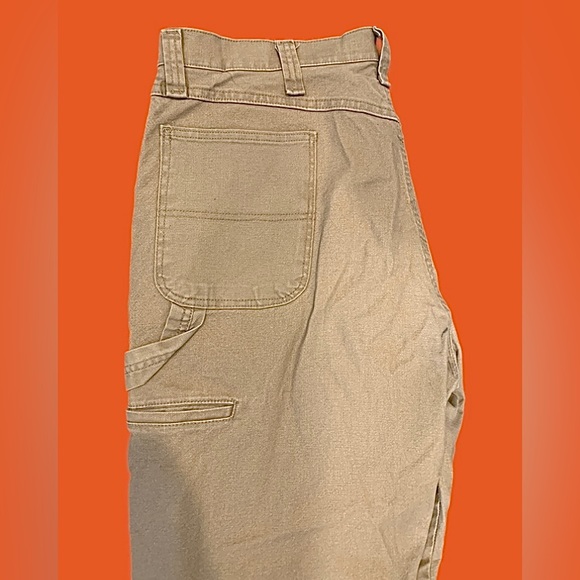 Wrangler Pants Men’s 38x34 Beige Work Relaxed Fit Straight Leg - Picture 6 of 6